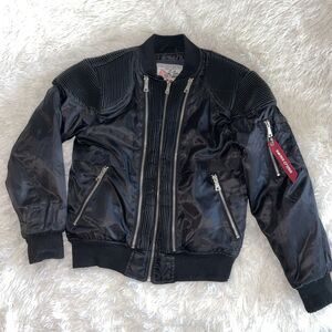 SWISS CROSS Women's Size S/P (8) Original Trailblazer Black Jacket Moto Style